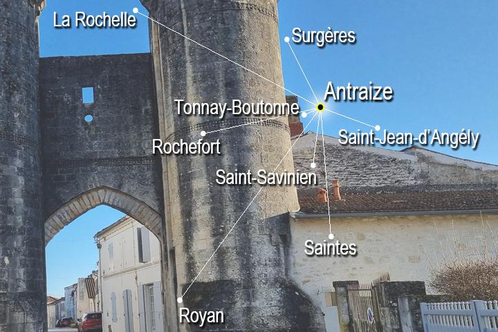 Tonnay-Boutonne dans son environnement